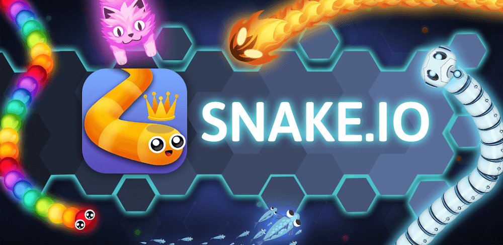 Snake.io MOD APK (Menu, God Mode, Unlock Skins) 2.2.130 screenshot 1