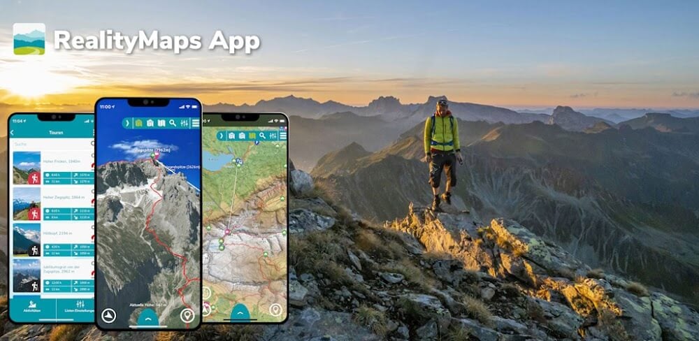 RealityMaps: Ski, hike, bike screenshot 1