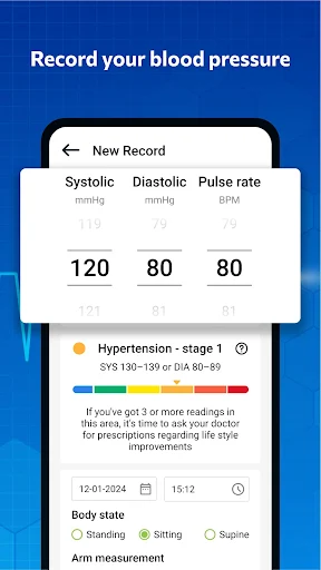 Blood pressure Blood Sugar MOD screenshot 1