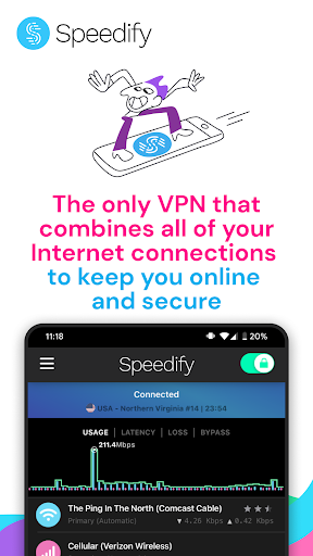 Speedify screenshot 1