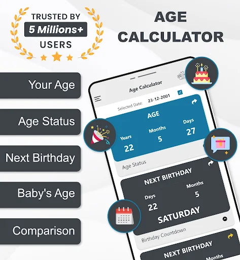 Age Calculator MOD screenshot 1
