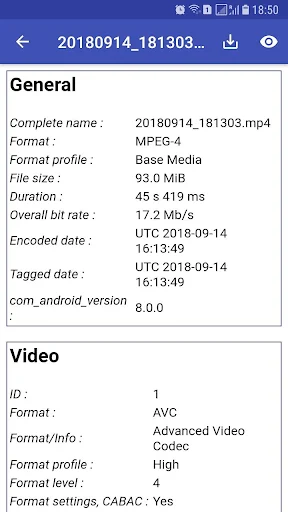 MediaInfo MOD screenshot 1