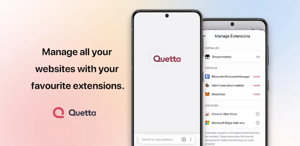 Quetta – Video Adblock Browser screenshot 1