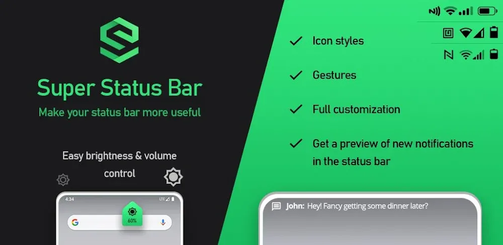 Super Status Bar MOD screenshot 1