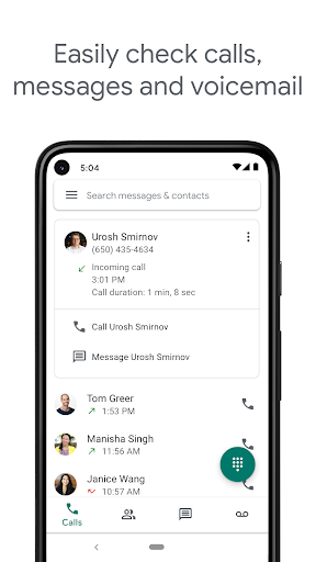 Google Voice screenshot 1