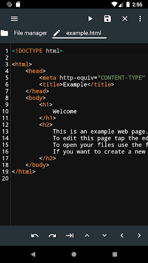 HTML Editor Mobile – AloHTML screenshot 1