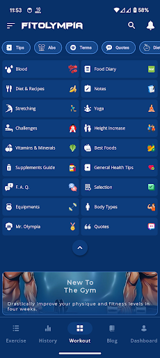 FitOlympia Pro screenshot 1