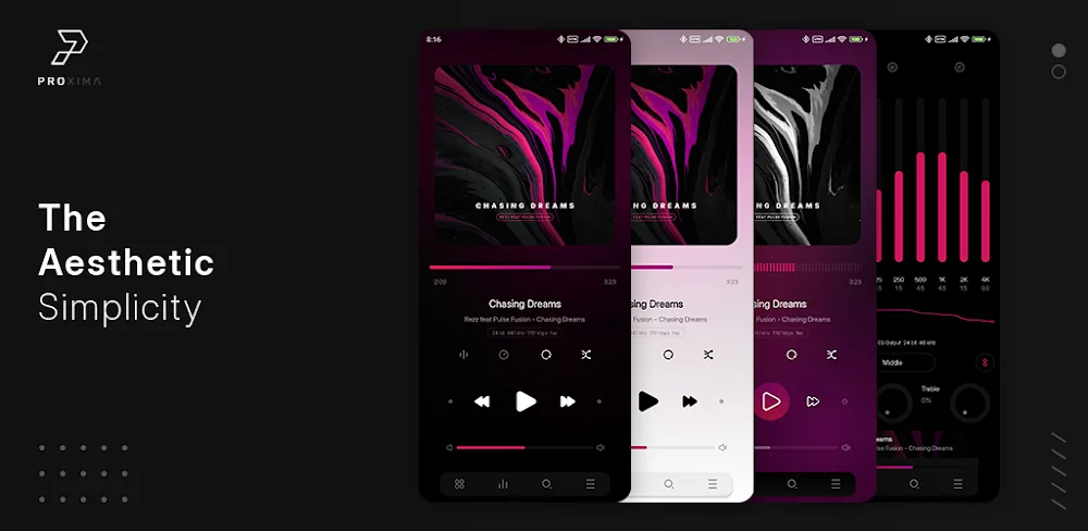 Proxima – Poweramp Skin screenshot 1