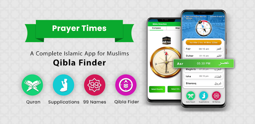 Prayer Times: Qibla Finder screenshot 1
