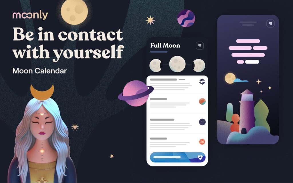 Moonly App: The Moon Calendar screenshot 1