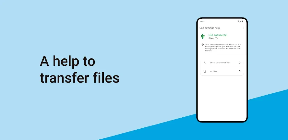 USB settings help screenshot 1