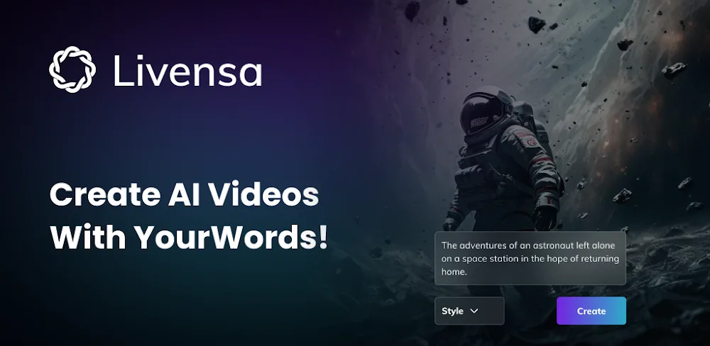 Livensa AI Effect Video Maker screenshot 1