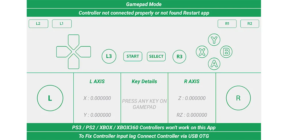 Gamepad Tester screenshot 1