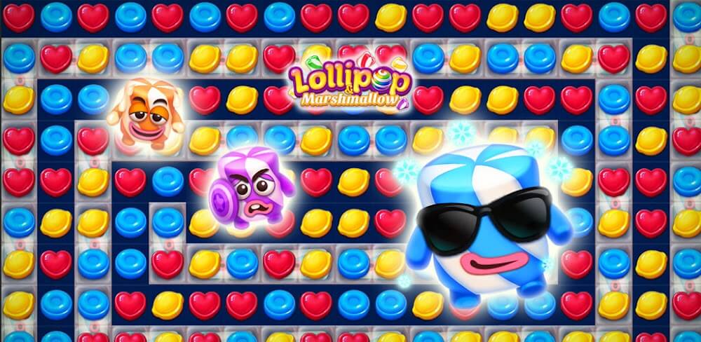 Lollipop & Marshmallow Match3 screenshot 1