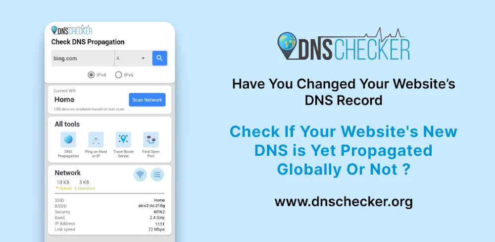 DNS Checker – Network Tools screenshot 1
