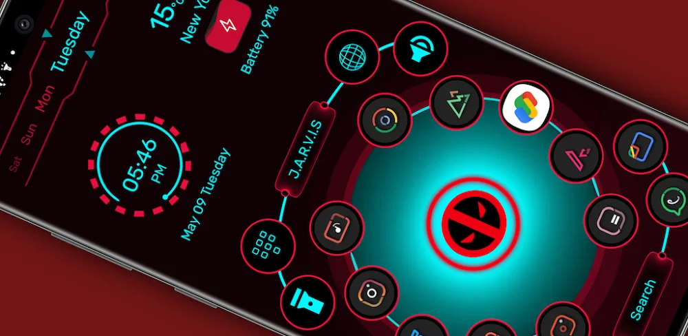 Jarvis Scifi: Epic Launcher (Jarvis Launcher) screenshot 1