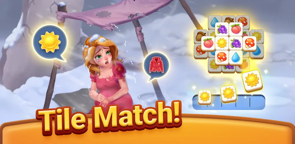 Tile Family Match Puzzle Game screenshot 1