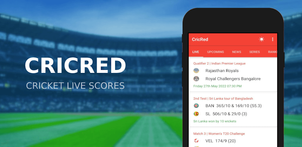 CricRed – Cricket Live Score screenshot 1
