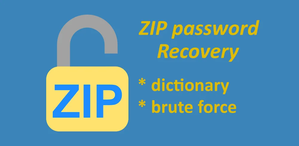 ZIP password recovery screenshot 1