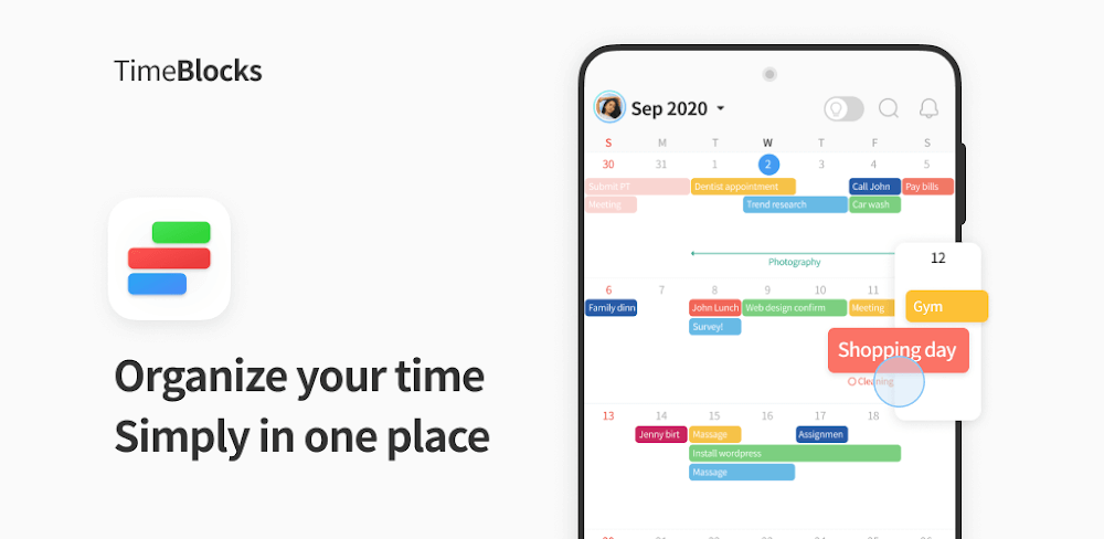 TimeBlocks screenshot 1