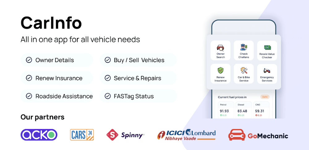 CarInfo – RTO Vehicle Information screenshot 1