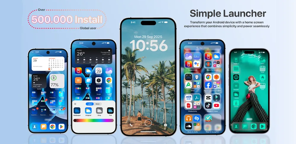 Simple Launcher – Home Screen screenshot 1