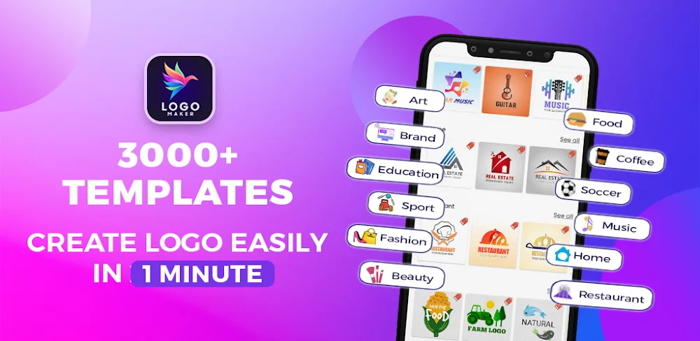 Logo Maker & Logo Creator (LogoX) screenshot 1