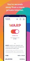 1.1.1.1 + WARP: Safer Internet screenshot 1