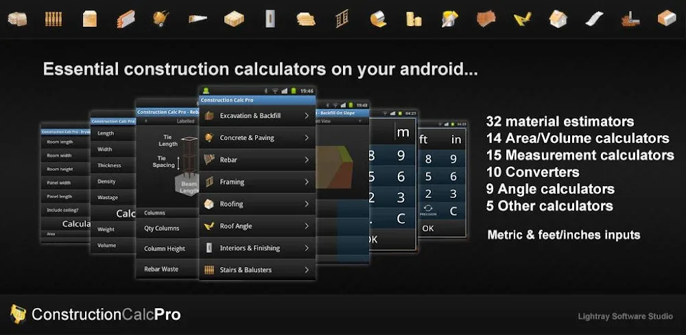 Construction Calculator Pro screenshot 1