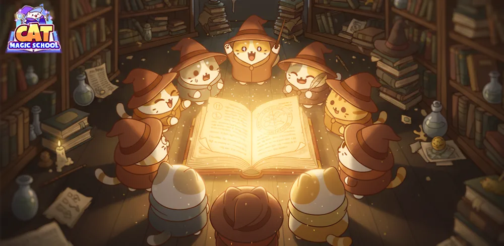 Cat Magic School : Cute Tycoon screenshot 1