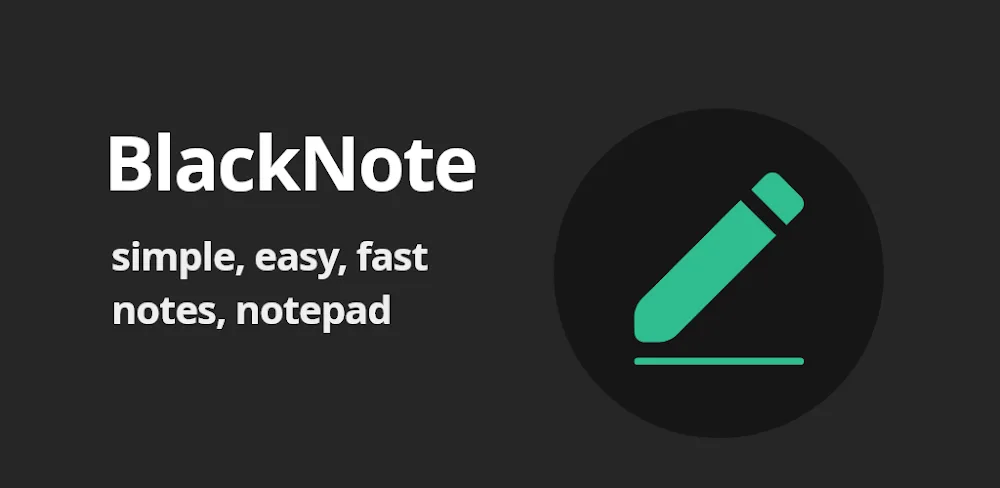 BlackNote: Dark Notes, Notepad screenshot 1