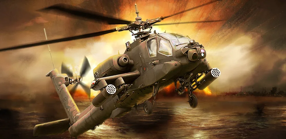 GUNSHIP BATTLE: Helicopter 3D screenshot 1