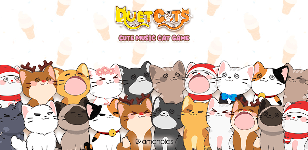 Duet Cats: Cute Popcat Music screenshot 1
