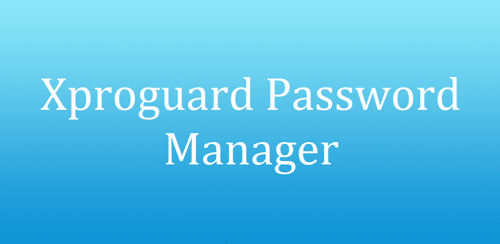 Xproguard Password Manager screenshot 1