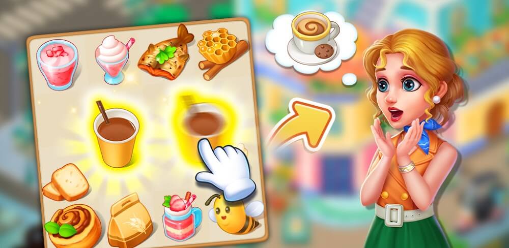 Happy Merge Cafe screenshot 1