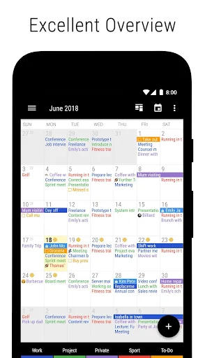 Business Calendar 2 Pro screenshot 1