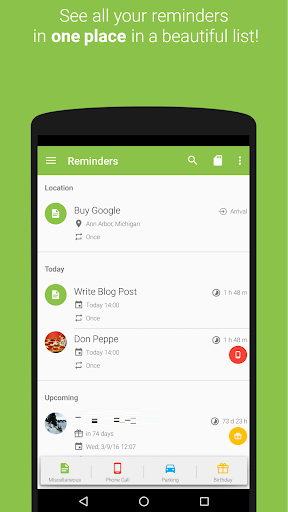 COL Reminder screenshot 1