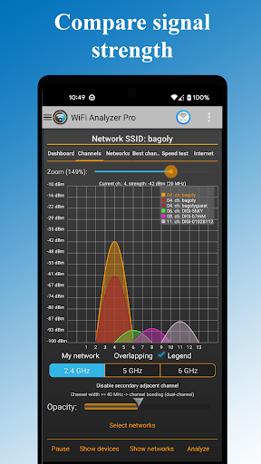 WiFi Analyzer Pro MOD screenshot 1