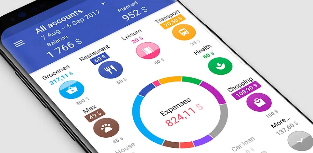 1Money: expense tracker budget screenshot 1