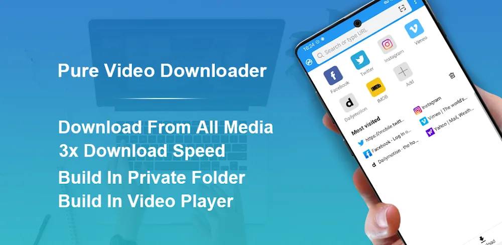 Pure All Video Downloader screenshot 1