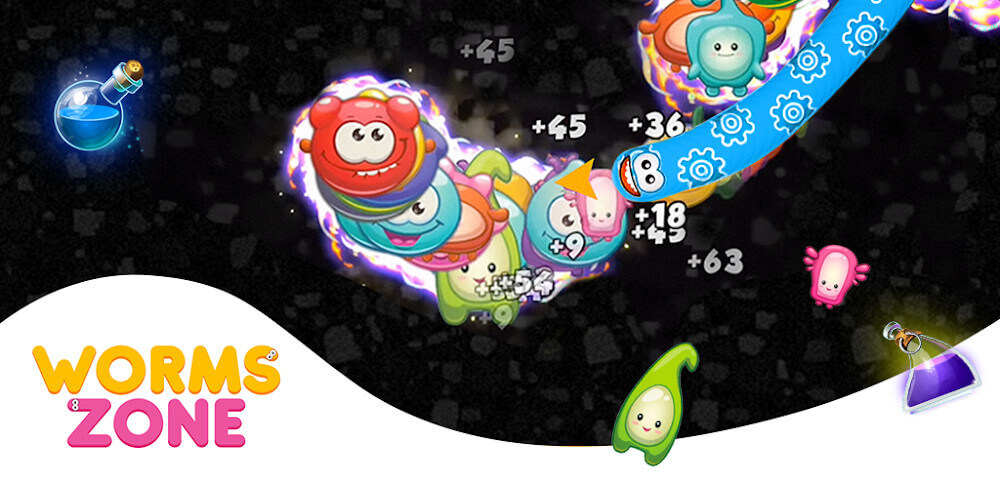 Worms Zone.io screenshot 1