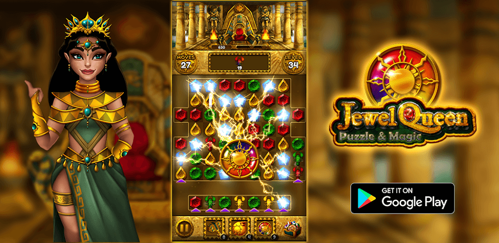 Jewel Queen: Puzzle & Magic screenshot 1