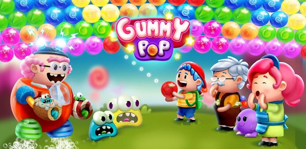 Gummy Pop: Bubble Shooter Game screenshot 1