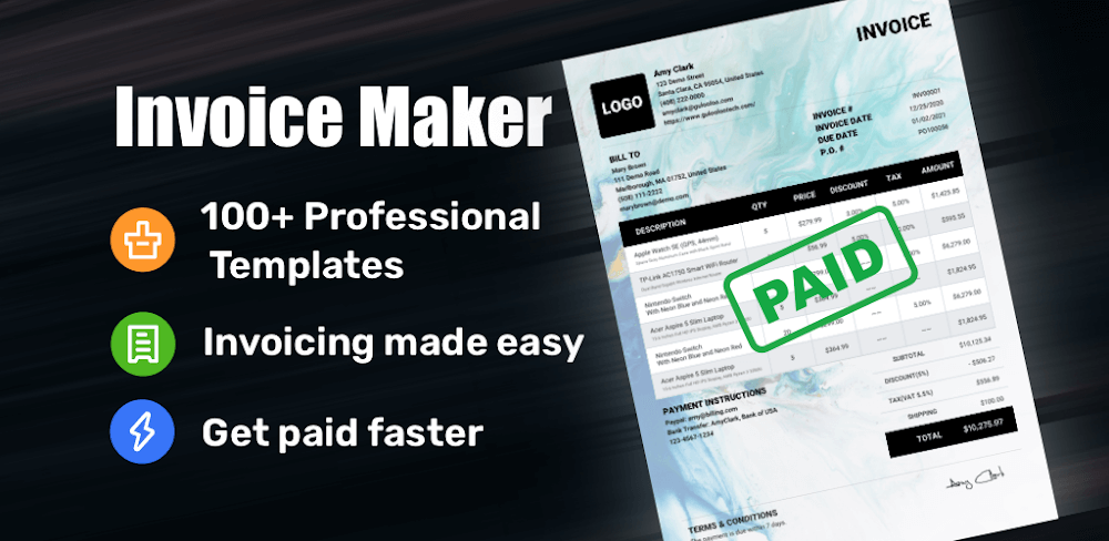 My Invoice Generator & Invoice screenshot 1