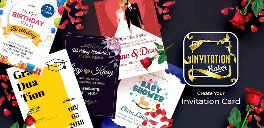 Invitation Maker, Ecards Maker screenshot 1