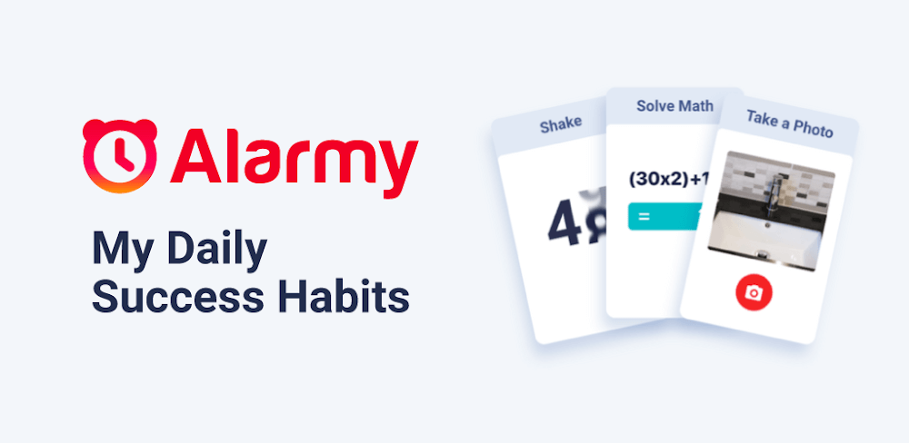 Alarmy – Alarm Clock Solution screenshot 1