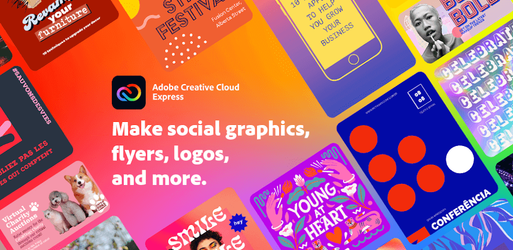 Adobe Express: Graphic Design screenshot 1