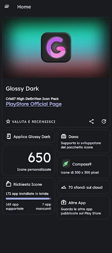 Glossy Dark &#8v2.2; Icon Pack screenshot 1