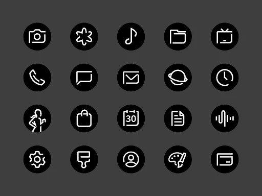 Blaux – Icon Pack (Round) screenshot 1