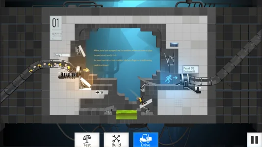 Bridge Constructor Portal screenshot 1